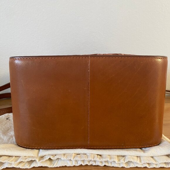 Loeffler Randall Mackenzie Woven Leather Crossbody - Timber brown - Picture 8 of 10